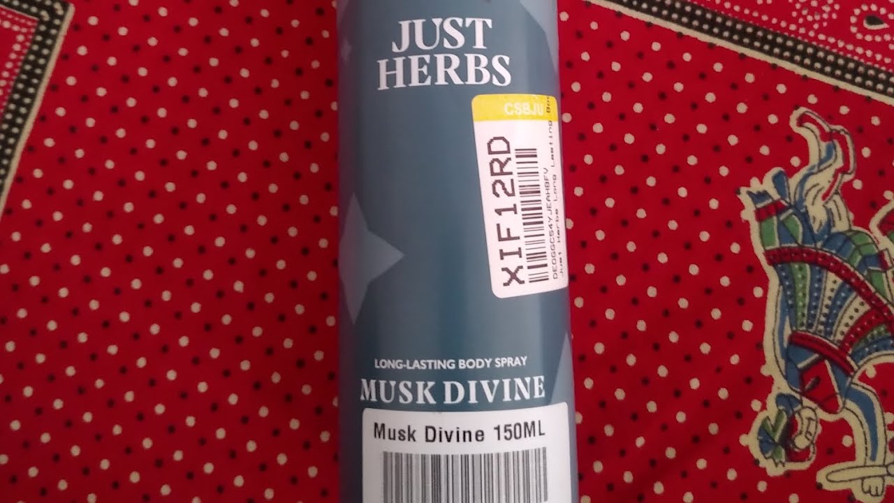 Just Herbs Musk Divine Long Lasting Body Spray 150 ml Review YouTube