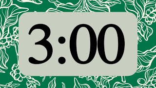 3 Minute Cute Green Cafe Timer (Silent)