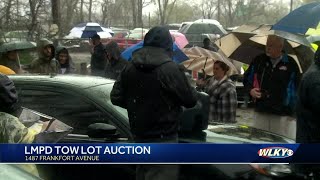 60 vehicles sold during LMPD's first live auction at impound lot