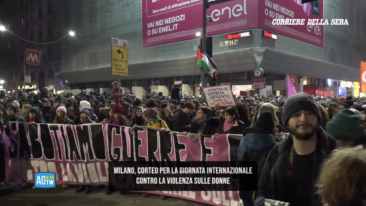 25 novembre, corteo antiviolenza a Milano