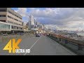 4k seattle streets  car driving relax  washington state usa