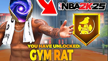 HOW TO GET THE GYM RAT BADGE IN LESS THAN 2 HOURS ON NBA 2K25 CURRENT GEN!
