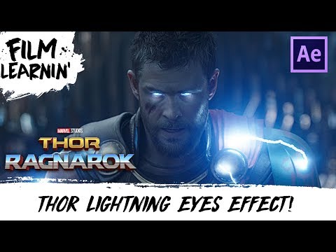 Thor Ragnarok Lightning Eyes After Effects Tutorial!