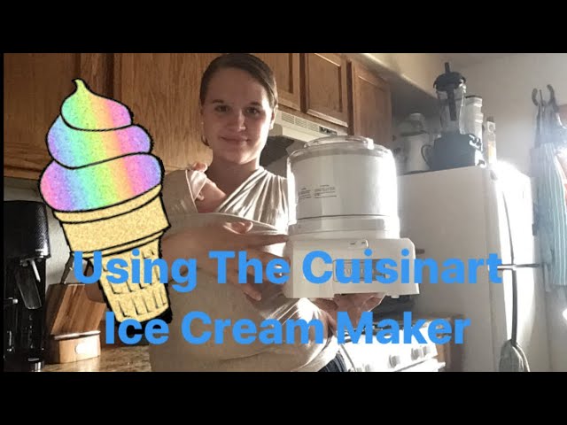 Making FROZEN YOGURT with the CUISINART ICE-21C ICE CREAM MAKER