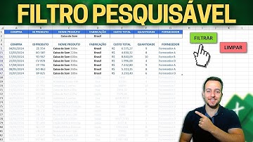 Filtro Dinâmico Avançado no Excel | Campo de Pesquisa | Botões Interativos | Como Fazer