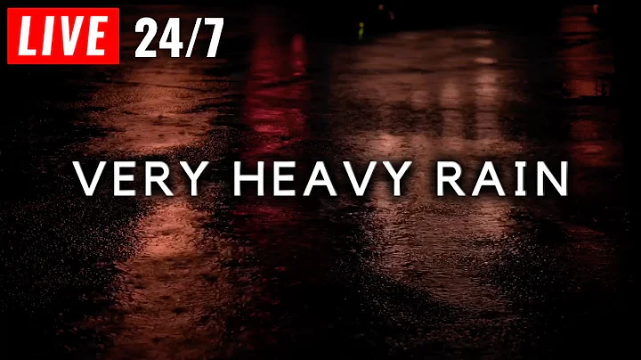 🔴 Very Heavy Rain - Sleep FAST & Stop Insomnia - Powerful Rain 24/7