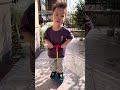 Toddler Tries Pogo Stick! So Cute! 🐰#toddlerlife #kidsactivities #pogostick #cutebaby