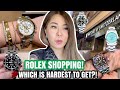 ROLEX SHOPPING VLOG! Trying the *HARDEST TO GET* Rolex Watches in 2022 - Daytona, Submariner, Pepsi