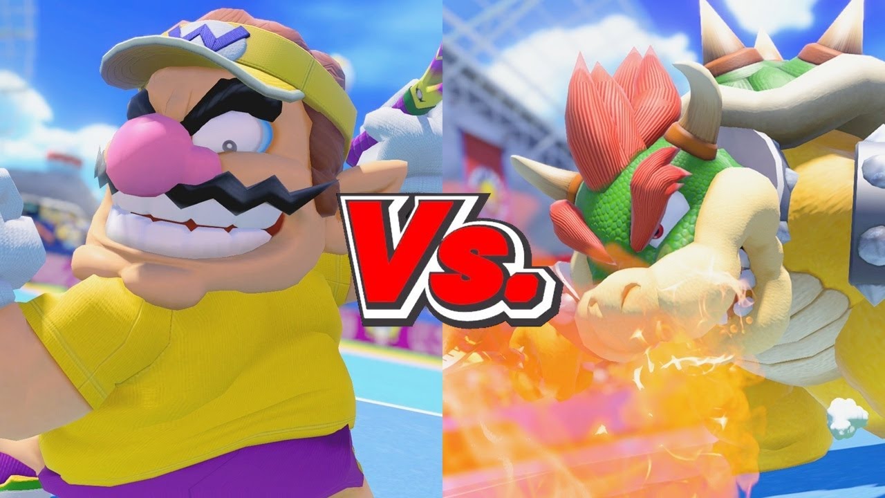 Mario Tennis Aces - Wario Vs. Bowser