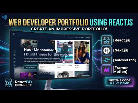 Web Developer Portfolio using Reactjs