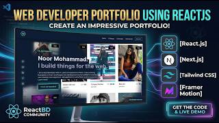 Web Developer Portfolio using Reactjs