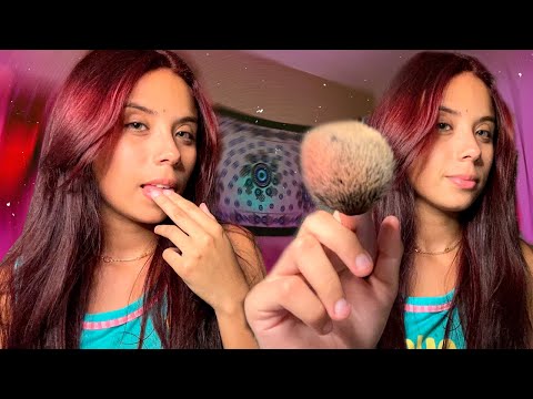 ASMR CASEIRO|| SONS DE BOCA+ PINCÉIS, SCRACTHING E SPIT PAITING+ SUSSURROS