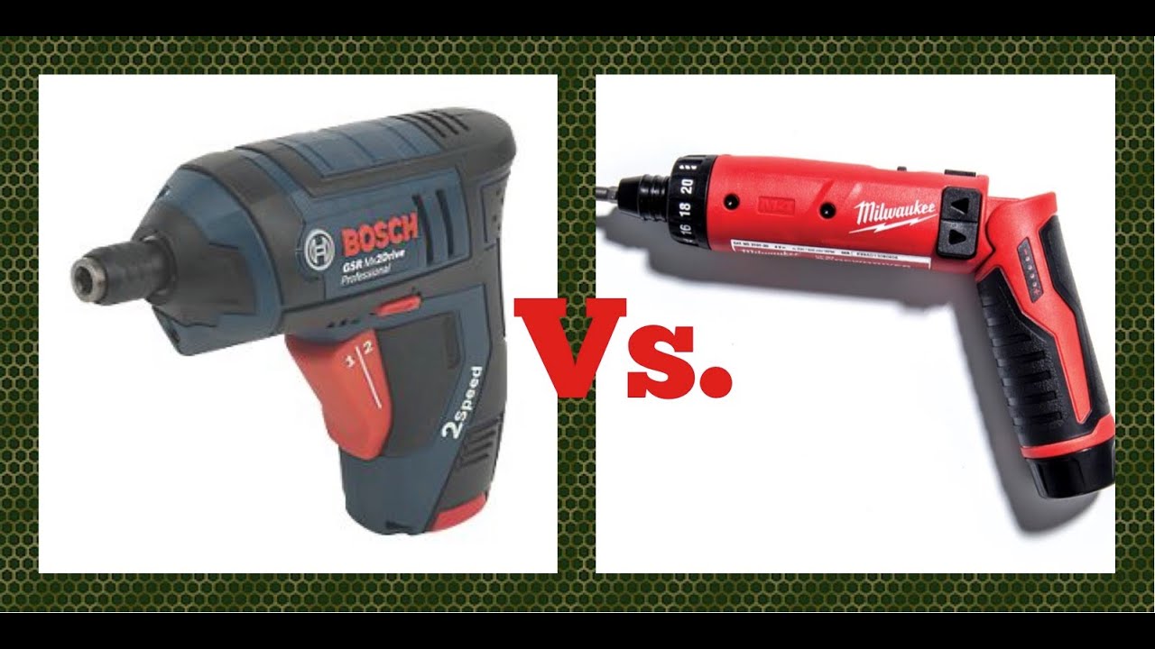 BOSCH Vs MILWAUKEE atornilladores a batería 4v milwaukee tools store