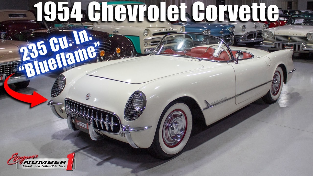 Modèle Réduit Corvette 1954 échelle 1/43 En White Metal - Montage Professionnel, Boîte D'origine