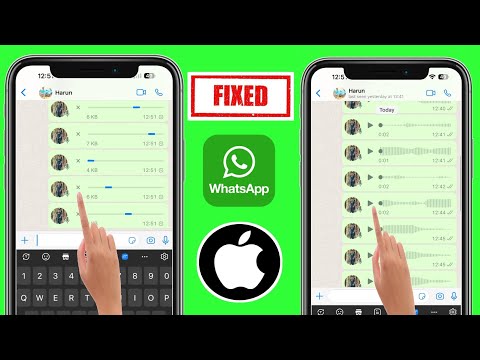 Как исправить проблему с отправкой голосового сообщения WhatsApp на iPhone ||