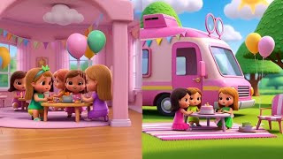 Diana’s Magical Barbie Party 🎀 | DreamHouse vs DreamCamper | Friendship & Fun for Kids screenshot 5