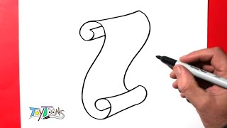 How to Draw a Scroll | Easy Step by Step Drawing Guide Tutorial