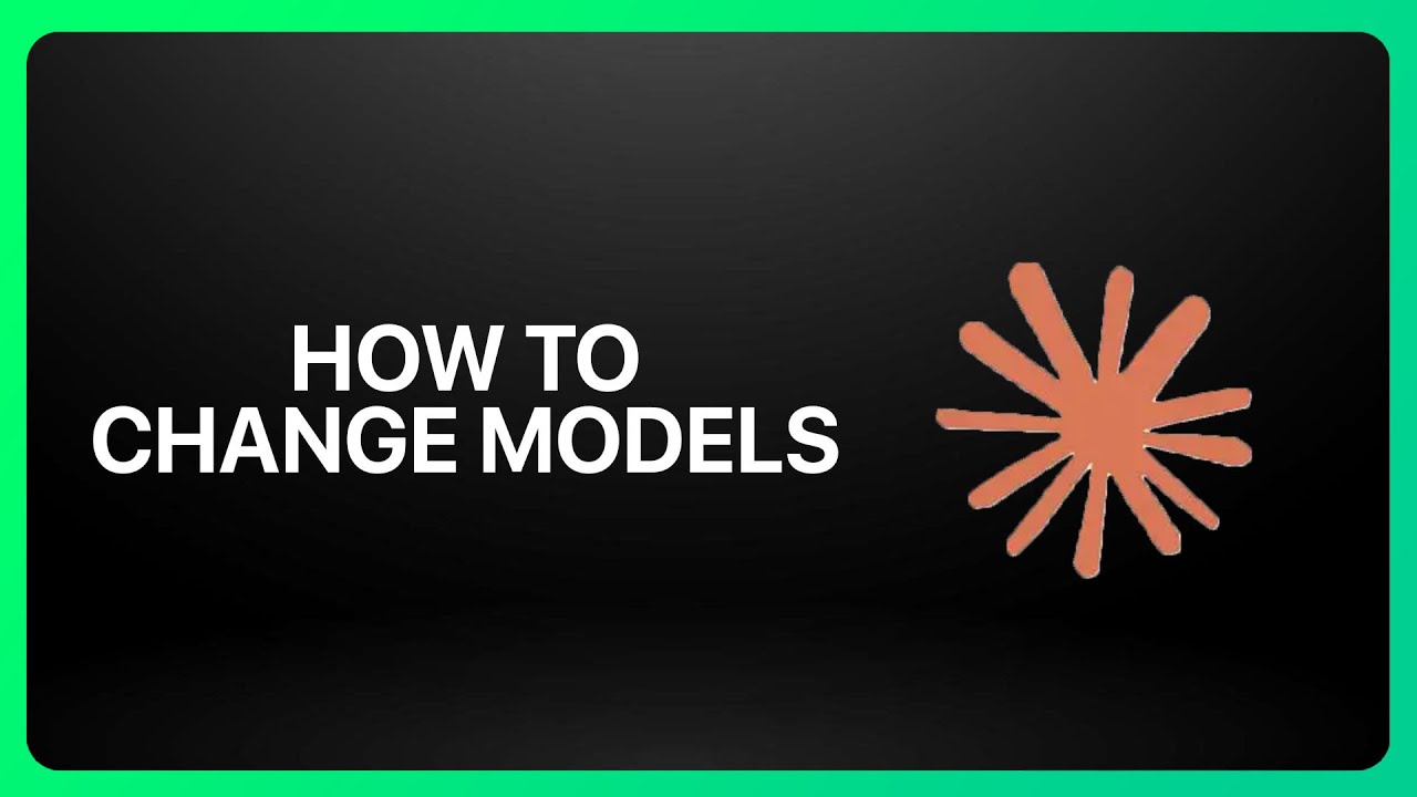 How To Change Claude Models ! Tutorial - YouTube