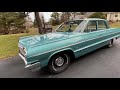 Cold Start & Drive ~ 1964 Chevy Impala Sedan