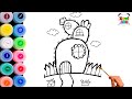 Learn to Draw and Color the Cactus House | Beginner art tutorial