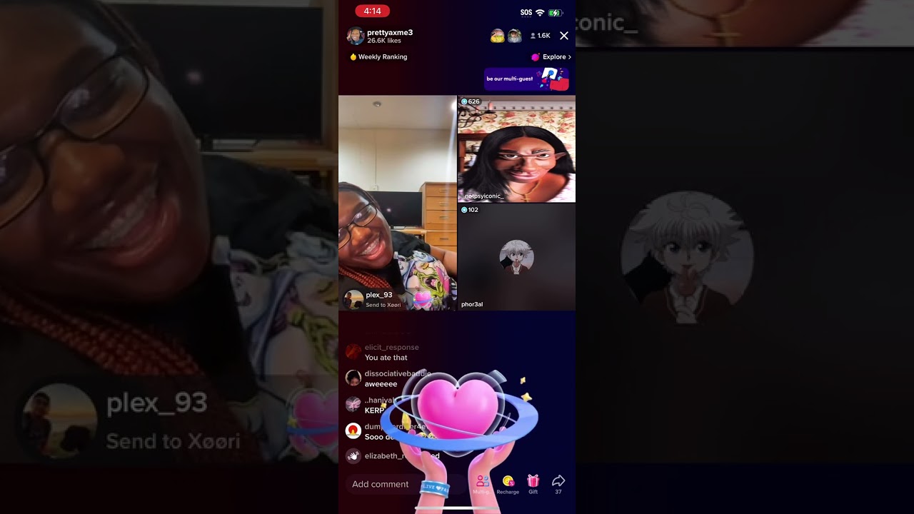 Prettyaxme & Psyiconic TikTok live late at night pt 4