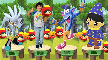 Sonic Dash Silver Vs Crash Bandicoot: On the Run Crash Vs Tag With Ryan Wizard Ryan Gameplay