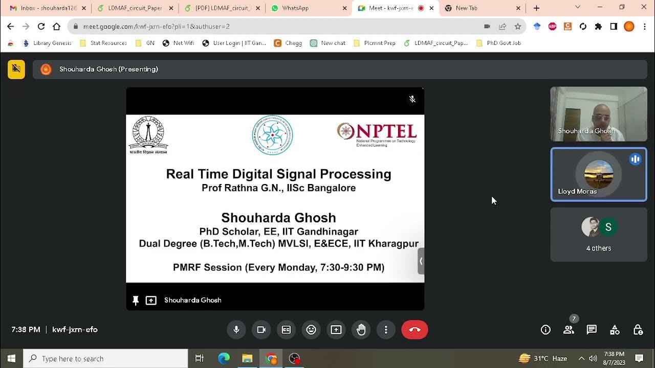 NPTEL PMRF Session "Real Time Digital Signal Processing" Week2 (Autumn