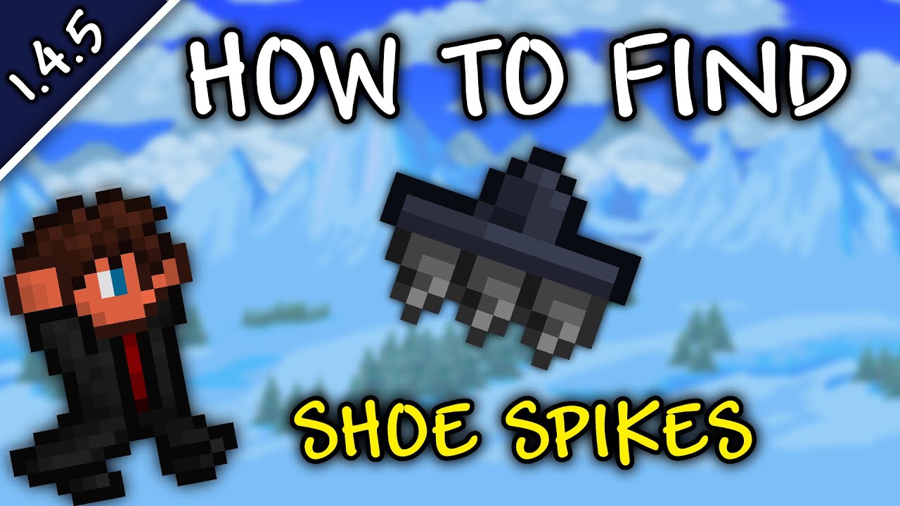 How To QUICKLY Find Shoe Spikes In Terraria 1.4.5 | Shoe Spikes Seed Terraria 1.4.5