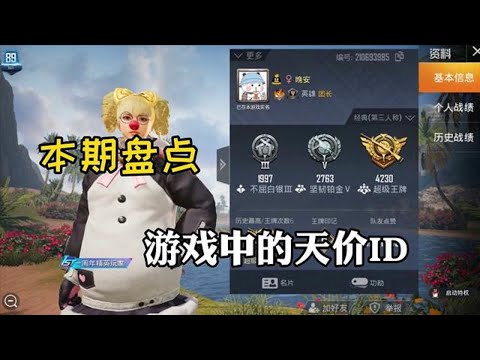 雪龙解说：吃鸡中的天价ID竟然可以卖到四位数【雪龙游戏解说】