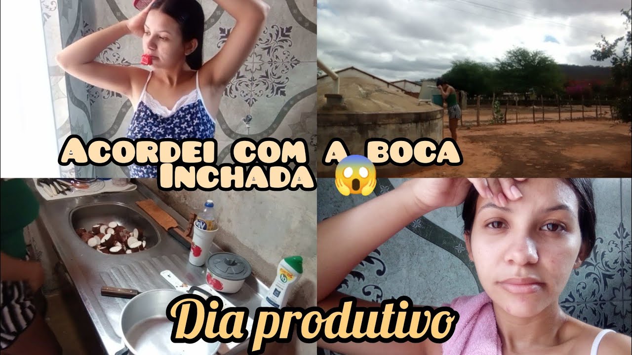 Noite mal dormida da isso 😐 | Acordei com a boca inchada 😔 | lavei ...