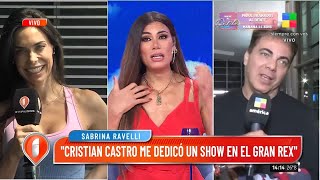 Sabrina Ravelli: "Cristian Castro me dedicó un show en el Gran Rex"