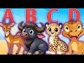 🌈 ABC Colorful Prehistoric Animal Safari Songs  🦖✨ | Magical Dino Adventure for Kids 🎶 
