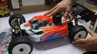 New Serpent SRX8 nitro buggy 1/8 unboxing and test