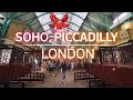 🇬🇧 Afternoon Walk - London - Oxford Street, SOHO, Piccadilly Circus, Covent Garden| 4K