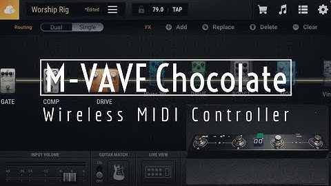 M-VAVE/CUVAVE Chocolate Wireless Midi Controller | Bias FX 2 Mobile | Demo
