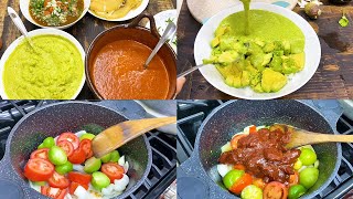 LAS MEJORES SALSAS MEXICANAS | FACIL DE HACER