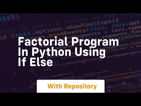 factorial program in