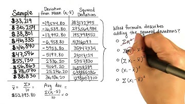 Sum of Squares - Intro to Descriptive Statistics