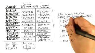 Sum of Squares - Intro to Descriptive Statistics