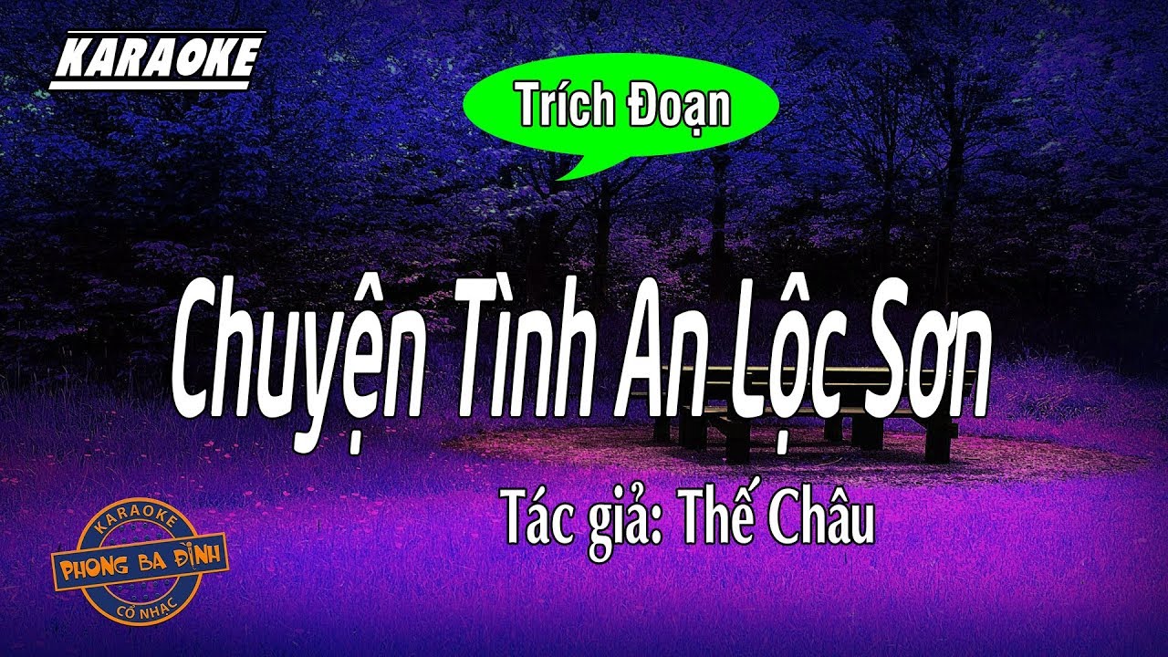 Chuyện Tình An Lộc Sơn | Karaoke trích đoạn