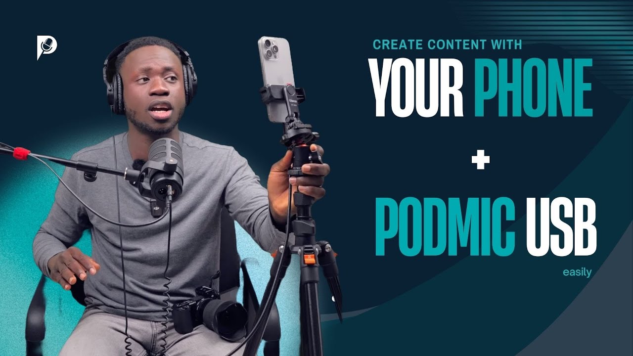 Map montre w koman pou record video ak Telefon ou ak Mikro san Mixer