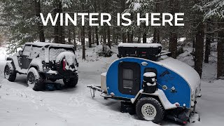 Snowy Winter Camping | How Much Fuel Does Our Propane Heater Use?