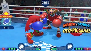 Very Hard Boxing ( Gameplay ) Mario & Sonic At The Olympic Games Tokyo 2020 Knuckles VS Eggman CPU