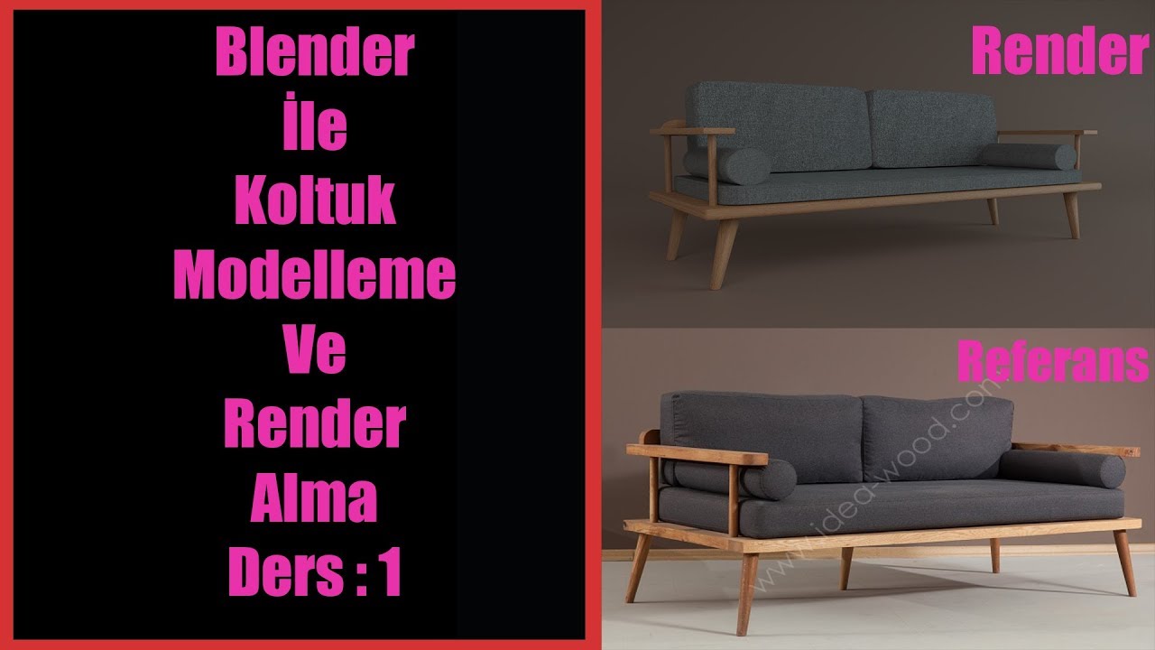 Blender İle Koltuk Modelleme Ve Render Alma Ders 1 YouTube