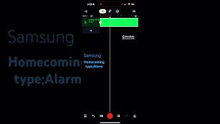 Samsung homecoming alarm
