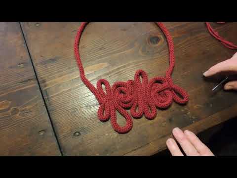 fare una velocissima collana con il tricotin - YouTube