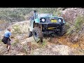 Land Rover 110 Testing Coilover Suspension On Extreme 4x4 Rock Steps