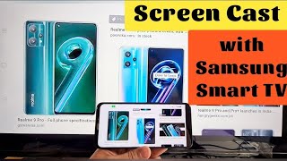 how to connect realme 9 pro phone with Samsung smart tv