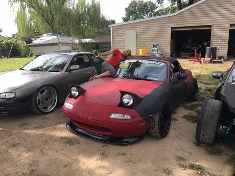 Girl Driven Wide Body Miata JDM Front Lip Install