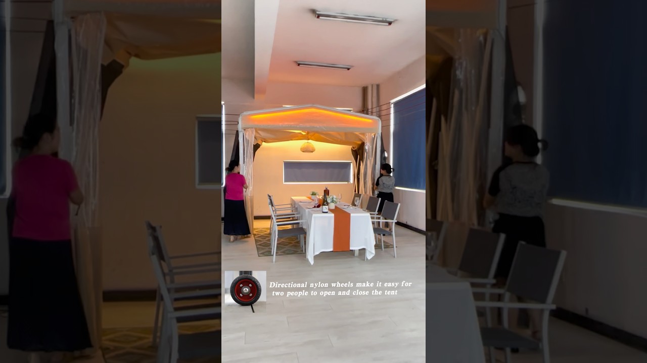 Retractable Catering Tent Event Tent Perfect For Restaurant Gathering Large Size